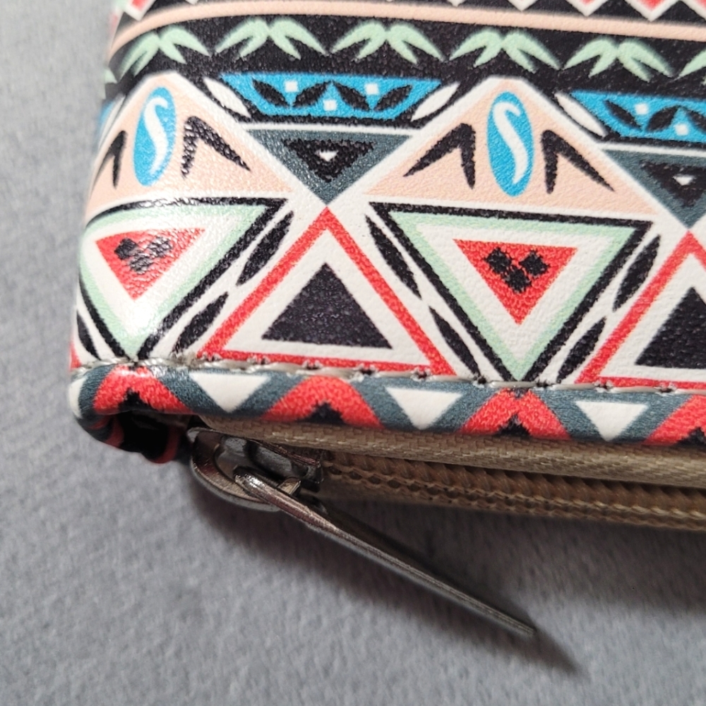 Patterned Zip-Around Wallet - Picture 14 of 15
